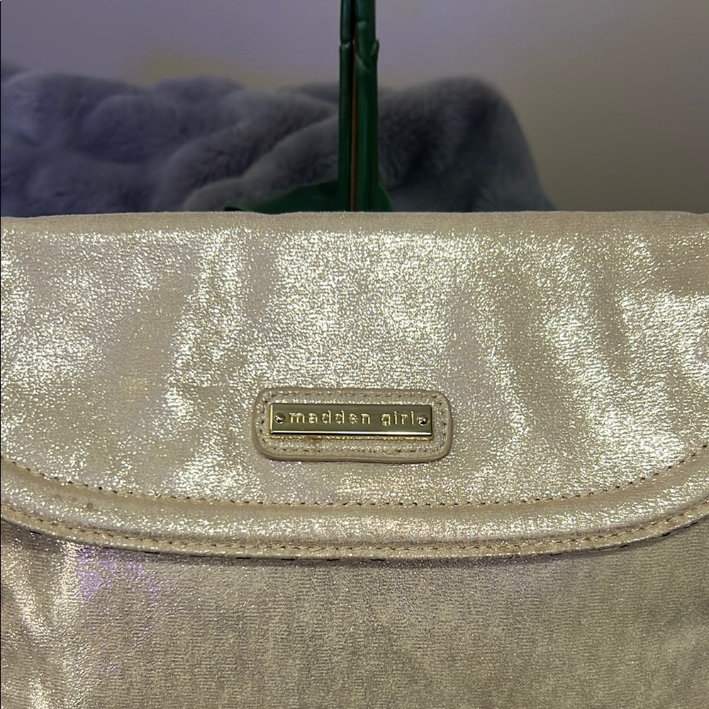 Madden Girl Gold Crossbody Bag - Picture 2 of 7